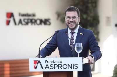 Președintele aragonez inaugurează reforma reședinței Fundației Aspronis din Palafolls
