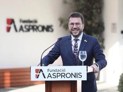 Președintele aragonez inaugurează reforma reședinței Fundației Aspronis din Palafolls