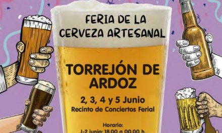 Torrejón – Astăzi, joi, 2 iunie, la ora 18:00 începe Târgul de bere artizanală în Sala de Concerte a Târgului…