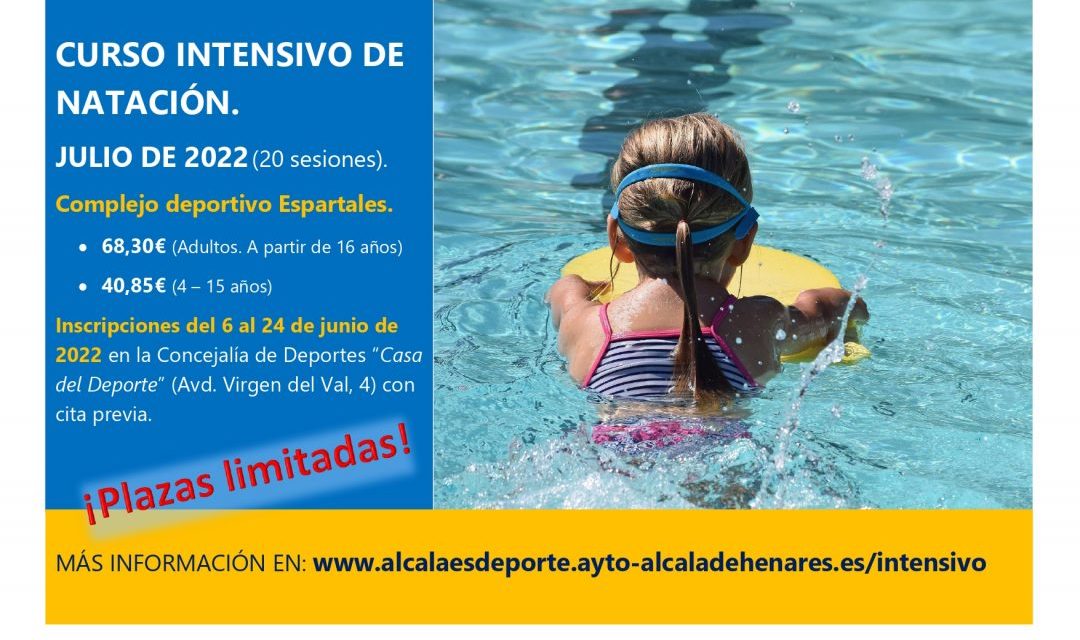 Alcalá – 6 iunie se deschide perioada de înscriere la cursul intensiv de înot de la Complexul Sportiv Espartales
