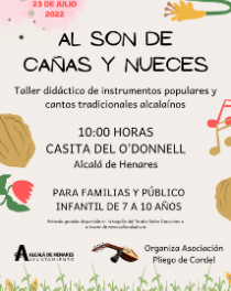 Alcalá – Sâmbăta aceasta la Casita del O'Donnell va avea loc un atelier de instrumente populare