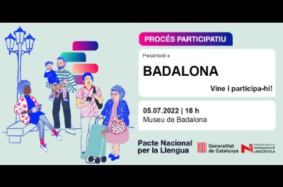 Badalona va găzdui marțea viitoare evenimentul Pactului Național pentru Limbă privind viitorul catalanului
