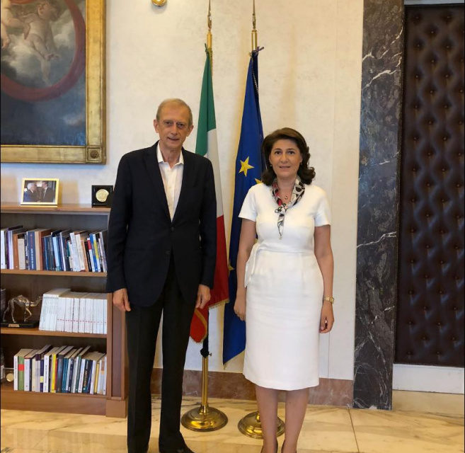 Italia: Reuniunea ambasadorului român Gabriela Dancău cu președintele Comisiei pentru Afaceri Externe din cadrul Camerei Deputaților, Piero Fassino