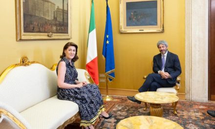 Italia: Reuniunea ambasadorului României, Gabriela Dancău, cu Președintele Camerei Deputaților, Roberto Fico