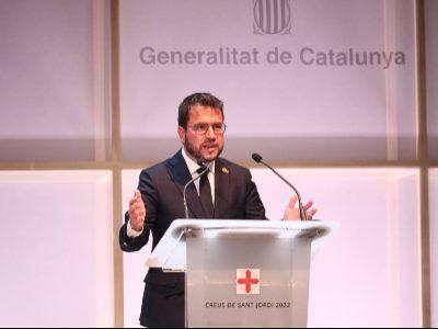 Președintele Aragonès, câștigătorilor Creu de Sant Jordi: „Ne faceți mândri de cine suntem și cum suntem”
