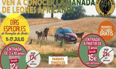 Torrejón – Zilele speciale Torrejón de Ardoz continuă cu reduceri la Safari Madrid până pe 17 iulie