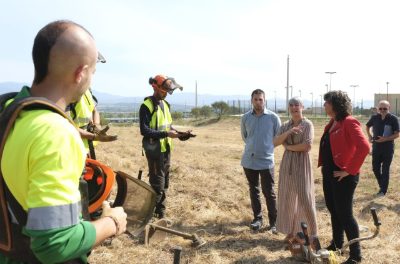 Consilierii Ciuró și Jordà prezintă viitorul centru de producție de biomasă care va furniza apă caldă închisorii Puig de les Basses