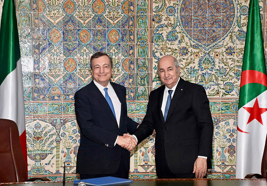 Președintele Draghi în Algeria