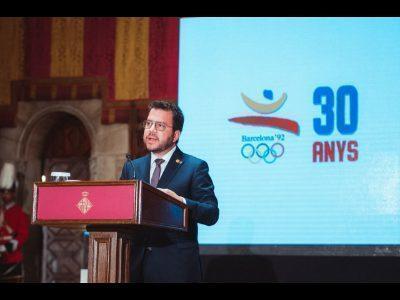 Președintele Aragonès face apel la „succesul” și „moștenirea” Barcelonei 92 pentru a continua „transformarea țării”