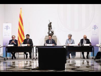 Președintele Aragonès: „Digitalizarea, medierea și catalana trebuie să joace un rol cheie în Pactul Național pentru Justiție”