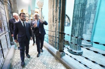 Președintele Aragonès vizitează sediul Centrului Excursionista de Catalunya