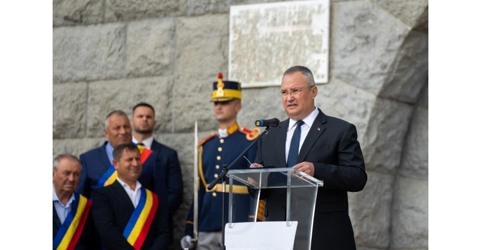 Participarea premierului Nicolae-Ionel Ciucă la ceremonia comemorativă de la Mausoleul Eroilor din Mărășești