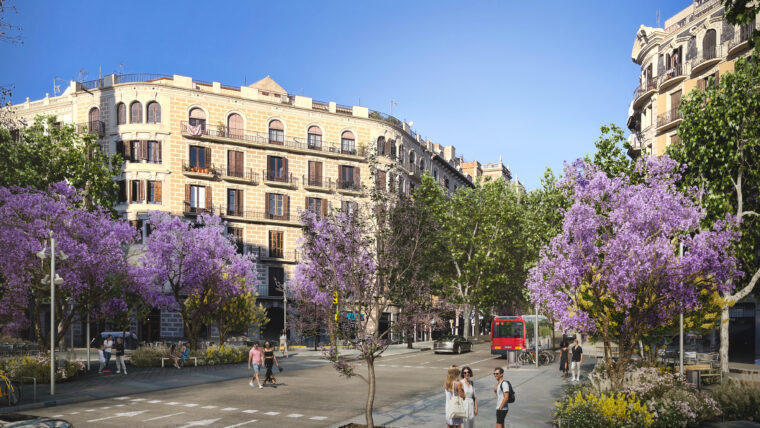 Barcelona: Începutul lucrărilor la axele verzi ale Eixample: cum se va schimba mobilitatea?