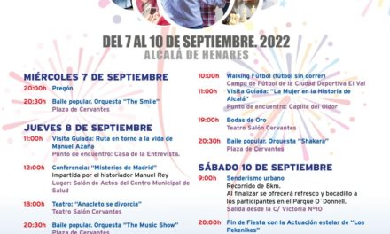 Alcalá – Alcalá sărbătorește a XXXVII-a Săptămâna Seniorului cu muzică, vizite culturale, teatru și promovarea activității fizice