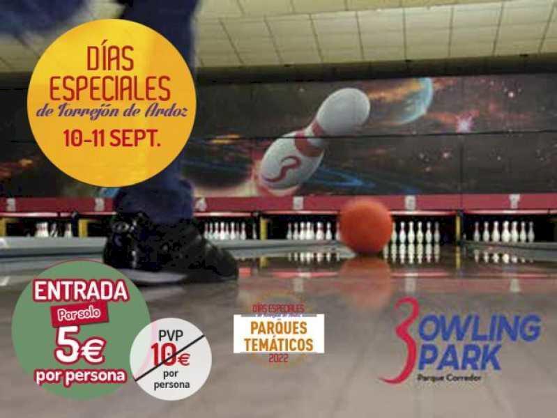 Torrejón – Mâine, sâmbătă, 10 septembrie și duminică, 11 septembrie, Zilele Speciale din Torrejón de Ardoz revin la Bowling Park cu prețuri reduse…