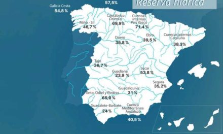 Rezerva de apă spaniolă este la 34,2% din capacitatea sa