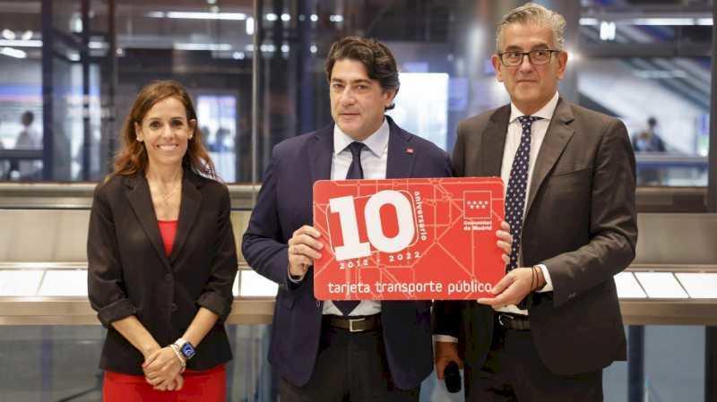 Comunitatea Madrid sărbătorește a 10-a aniversare de la implementarea Cardului de transport public