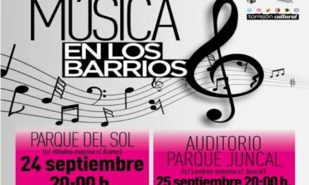 Torrejón – Inițiativa culturală gratuită „Música en los Barrios” continuă în acest weekend în Parque del Sol și Parque Auditorio…