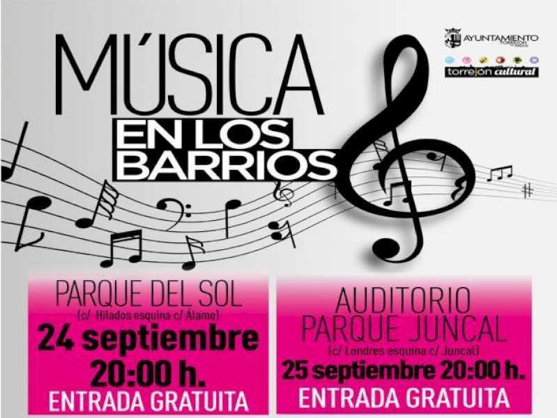 Torrejón – Inițiativa culturală gratuită „Música en los Barrios” continuă în acest weekend în Parque del Sol și Parque Auditorio…
