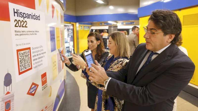 Comunitatea Madrid oferă utilizatorilor de metrou descărcarea gratuită a opt clasice ale literaturii în spaniolă