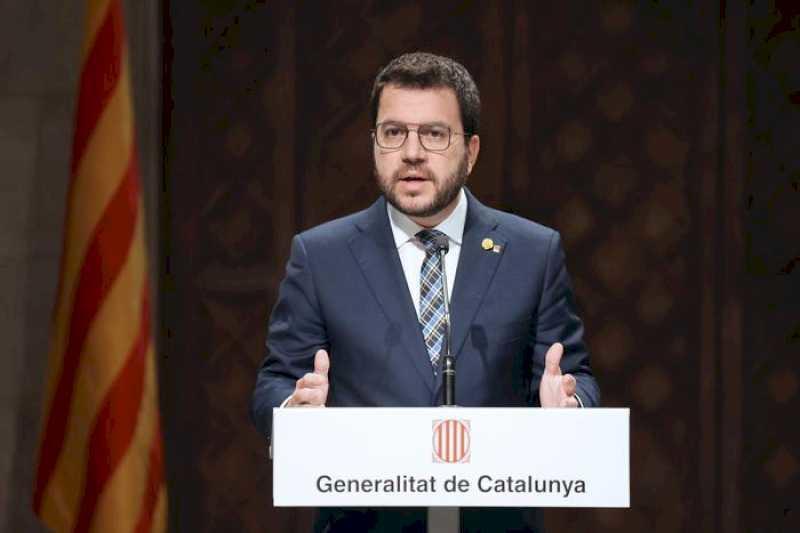 Președintele Aragonès: „Este vorba despre câștigarea cetățeniei Cataloniei”