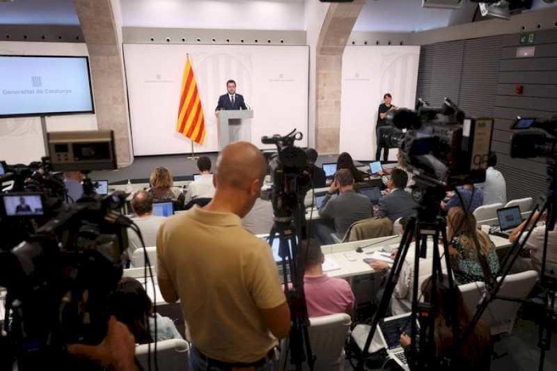 Președintele Aragonès: „Țara și Guvernul nu se opresc, continuăm în marș și cu toată determinarea”