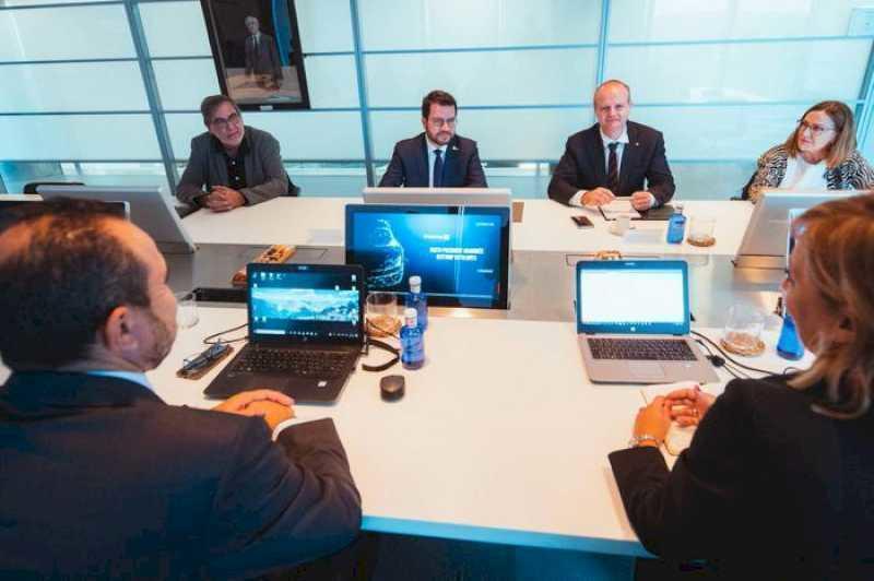 Președintele Aragonès vizitează sediul companiei Gestamp