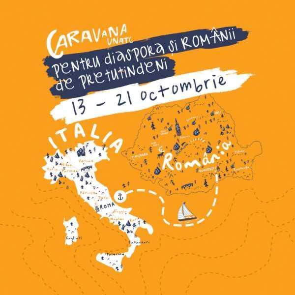 Italia: Caravana UNATC pentru diaspora și românii de pretutindeni sosește în Italia