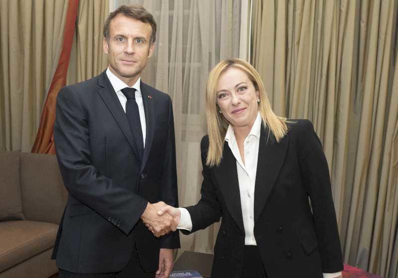 Președintele Meloni se întâlnește cu președintele Macron la Roma