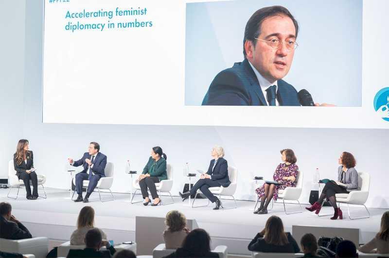 Albares evidențiază politica externă feministă ca un semn distinctiv al Spaniei