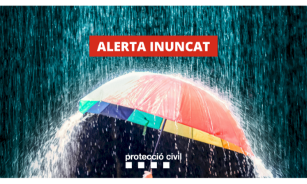 Protecția Civilă a Generalitati activează alerta INUNCAT pentru observarea ploilor abundente în zona Porturilor