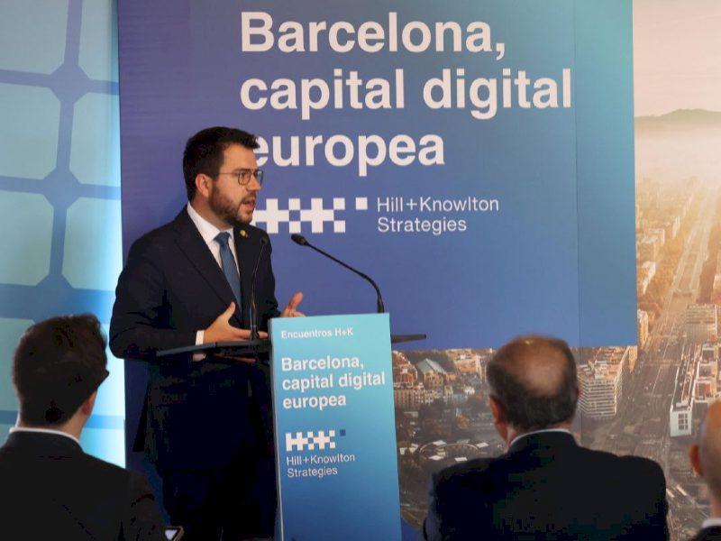 Președintele Aragonès: „Catalunia are tot potențialul de a exercita leadership digital în Europa”