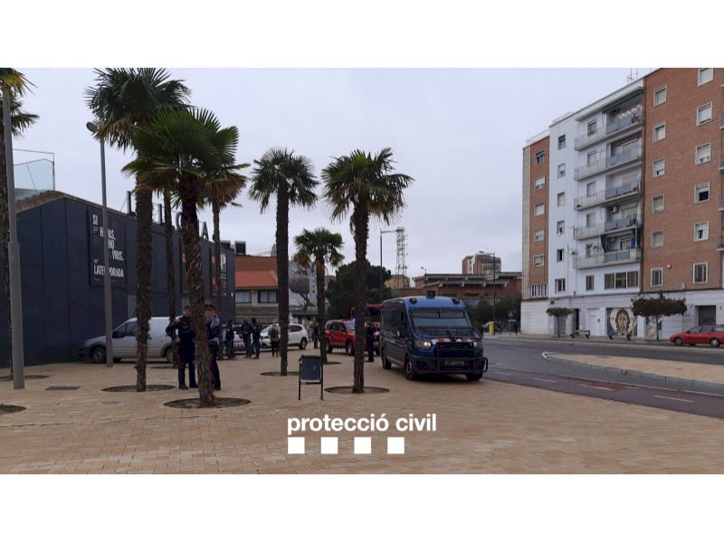 Exercițiu de urgență al poliției la centrul de conferințe La Llotja din Lleida