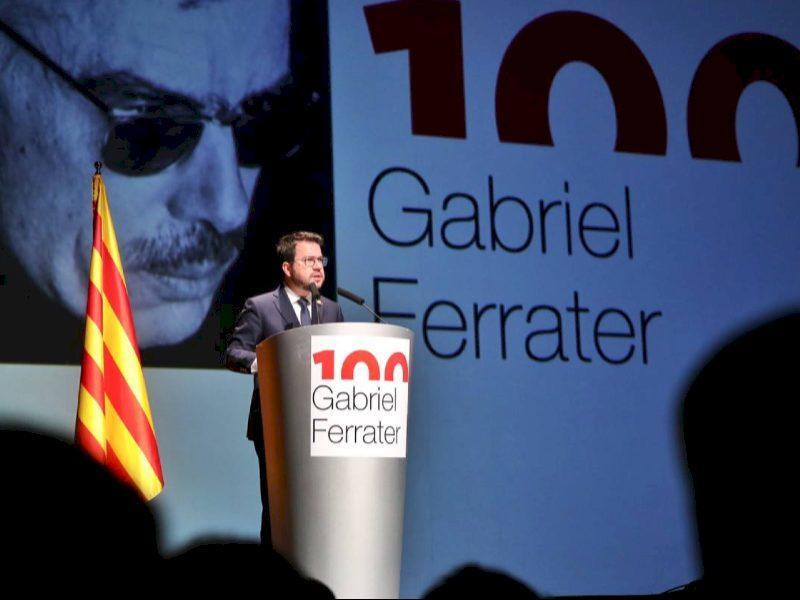 Președintele Aragonès revendică cultura drept „pilon de bază al țării noastre” la închiderea Anului Gabriel Ferrater