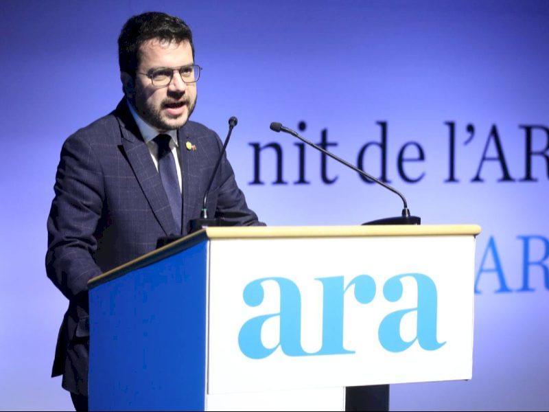 Președintele Aragonès: „Mass-media ajută la construirea unui cetățean împuternicit”