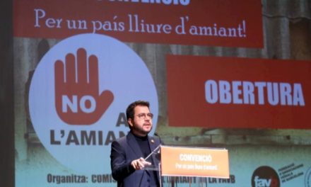 Președintele Aragonès anunță înființarea Oficiului pentru Eradicarea Azbestului în Catalonia