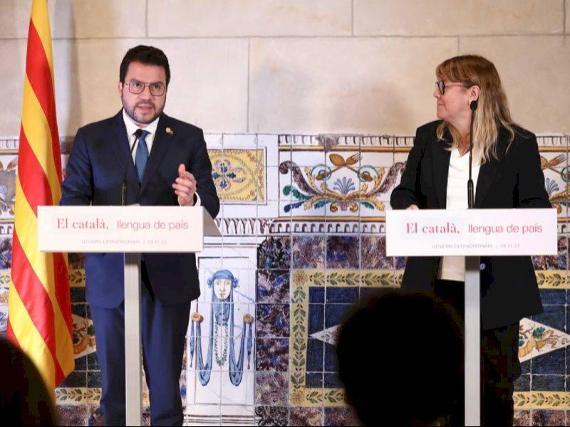 Președintele Aragonès: „Deschidem o nouă etapă pentru a garanta sănătatea catalană”