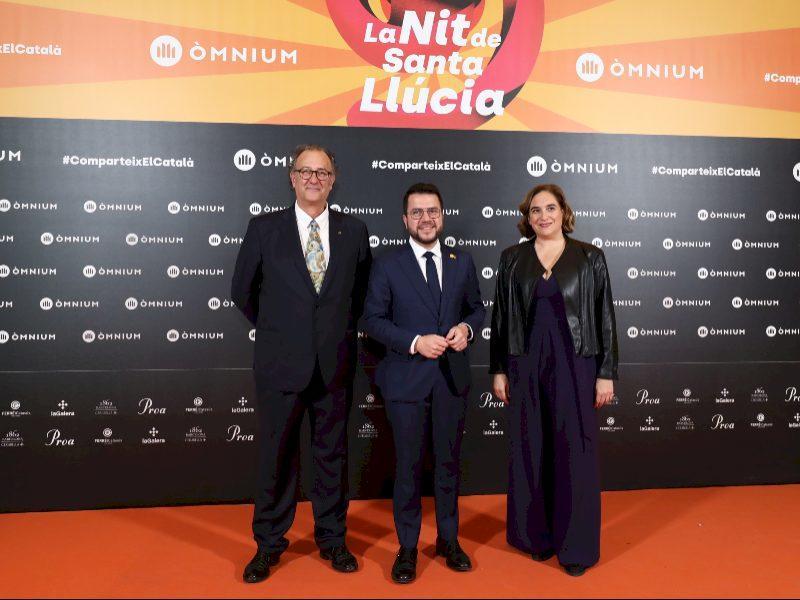Președintele Aragonès a participat la Noaptea Sfintei Lucie