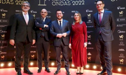 Președintele Aragonès participă la premiile Ondas