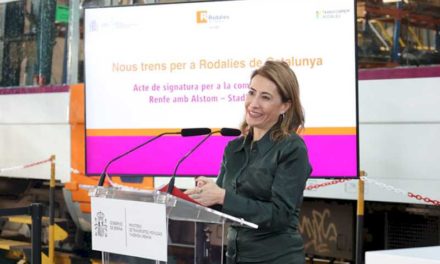 Raquel Sánchez sărbătorește achiziția istorică a 97 de trenuri pentru Rodalies de Catalunya pentru 858 de milioane de euro