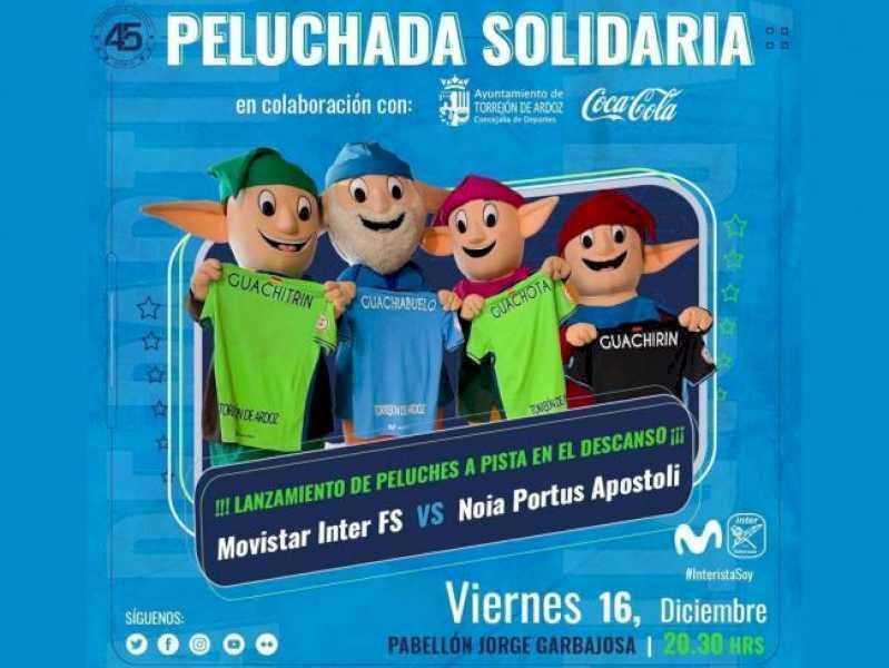 Torrejón – Movistar Inter organizează o colectare solidară de animale împăiate în meciul de astăzi vineri cu Noia Portus