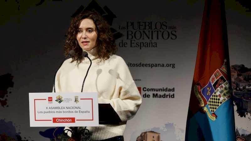 Díaz Ayuso revendică rolul popoarelor din „Spania reală și rurală” și munca Madridului de a lupta împotriva depopulării