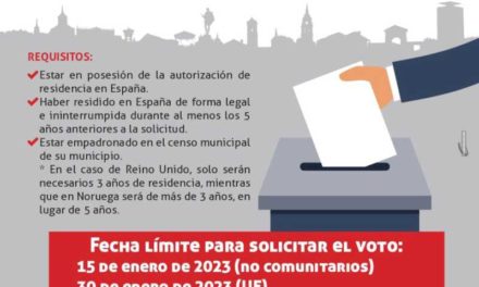 Alcalá – Perioada de solicitare a înscrierii în lista electorală a cetățenilor țărilor cu acord de reciprocitate de vo…