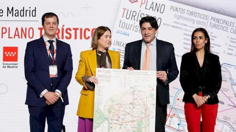 Comunitatea Madrid prezintă noua hartă turistică Metro cu peste 100 de puncte de interes