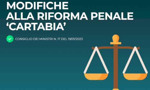 Modificări la reforma penală „Cartabia”