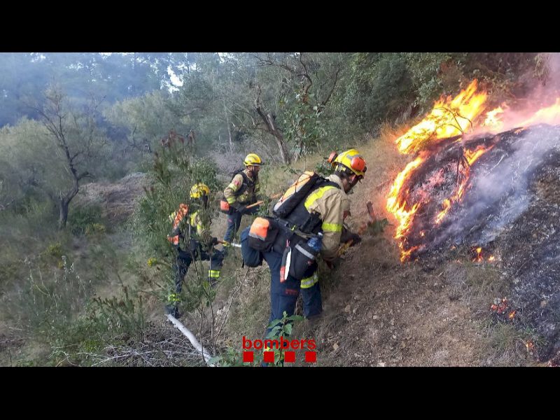S-a stabilizat incendiul de pădure Bítem, Tortosa (Baix Ebre)