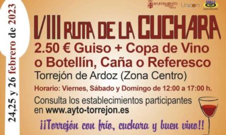 Torrejón – Denumită a VIII-a Ruta de la Cuchara, a cărei perioadă de înscriere va rămâne deschisă până pe 10 februarie viitor