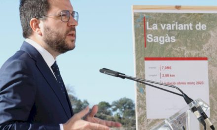 Președintele Aragonès: „Varianta Sagàs este o infrastructură strategică pentru Catalonia centrală”