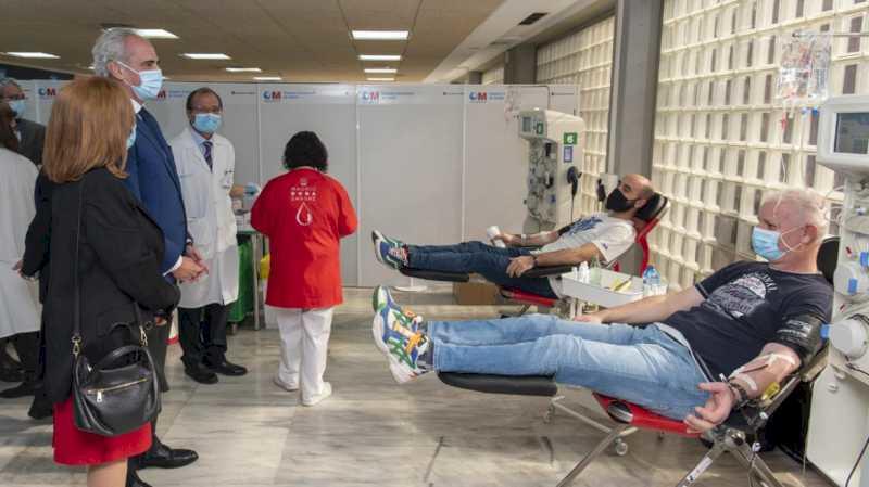 Comunitatea Madrid își desfășoară campania pentru donarea de plasmă către șase spitale publice