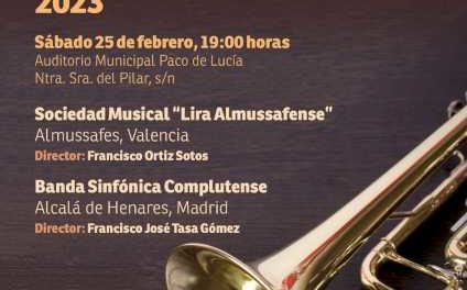 Alcalá – Formația Simfonică Complutense și Societatea Muzicală Lira Almussafefense, din Valencia, vor juca în a XXIII-a Întâlnire a Trupelor…